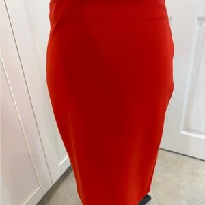 WYLDR Vibrant Orange/Red Pencil Skirt
